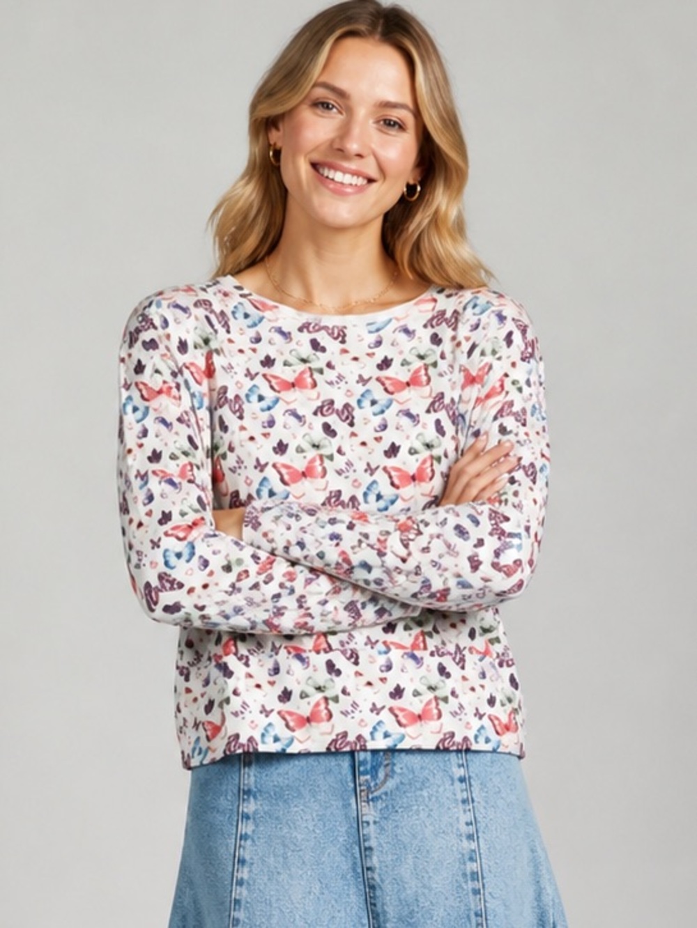 Aleeza Paris Abby Dolman Butterfly T-Shirt